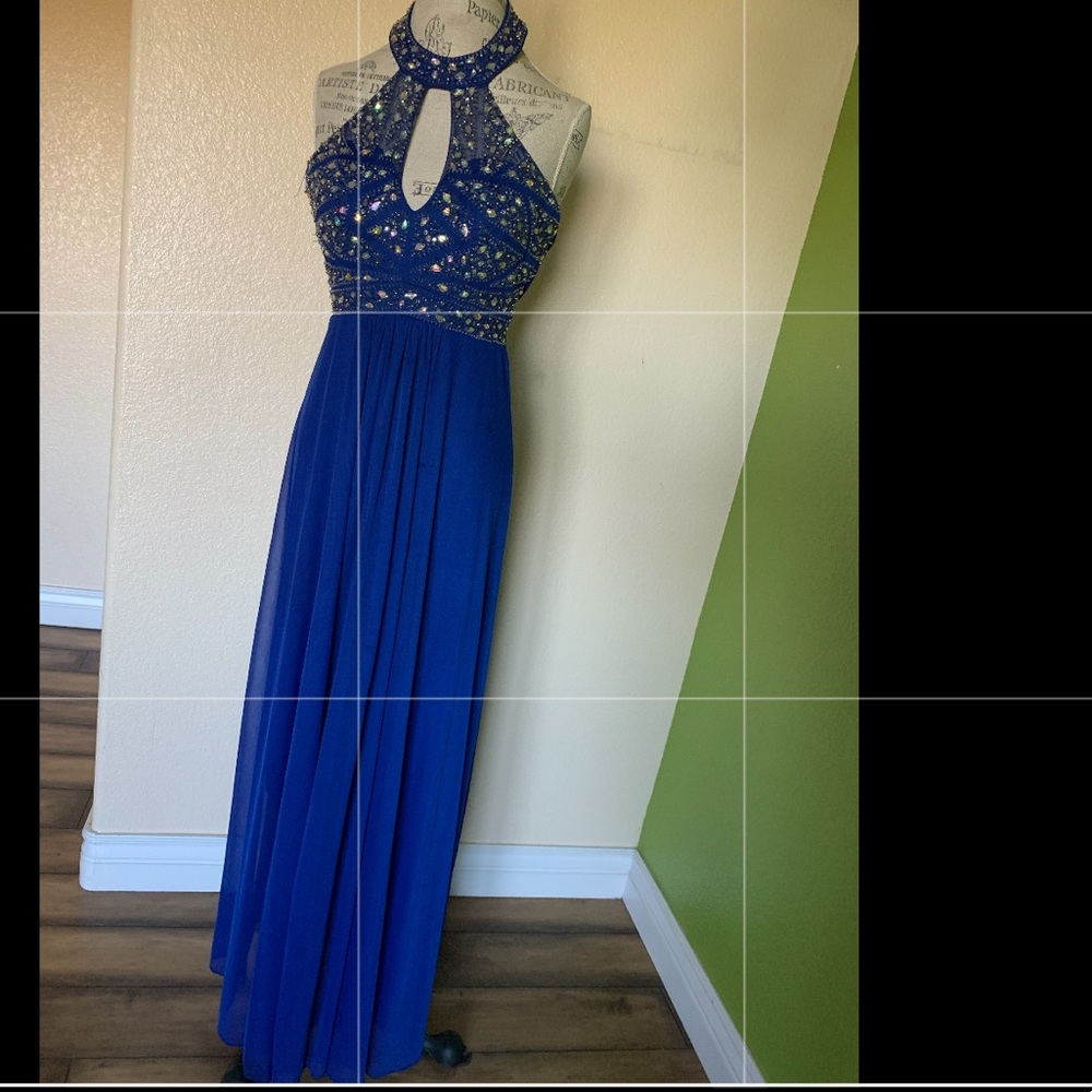 Blue prom dress